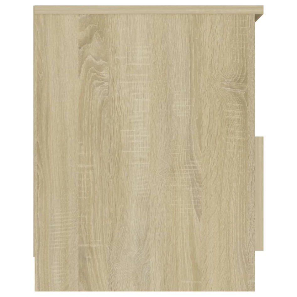 Mesita de noche madera contrachapada roble Sonoma 40x40x50