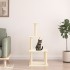 Rascador para gatos con postes de sisal color crema 111