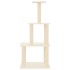 Rascador para gatos con postes de sisal color crema 111