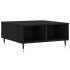 Mesa de centro madera de ingeniería negro 60x60x30