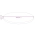 Tablero de mesa redonda madera de roble marrón claro Ø60x1,5