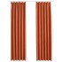 Cortinas opacas con ganchos 2 unidades color oxidado 140x245