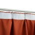 Cortinas opacas con ganchos 2 unidades color oxidado 140x245