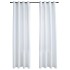 Cortinas opacas anillas de metal 2 pzs blanco crudo 140x175