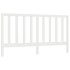 Cabecero de cama madera maciza de pino blanco 206x4x100