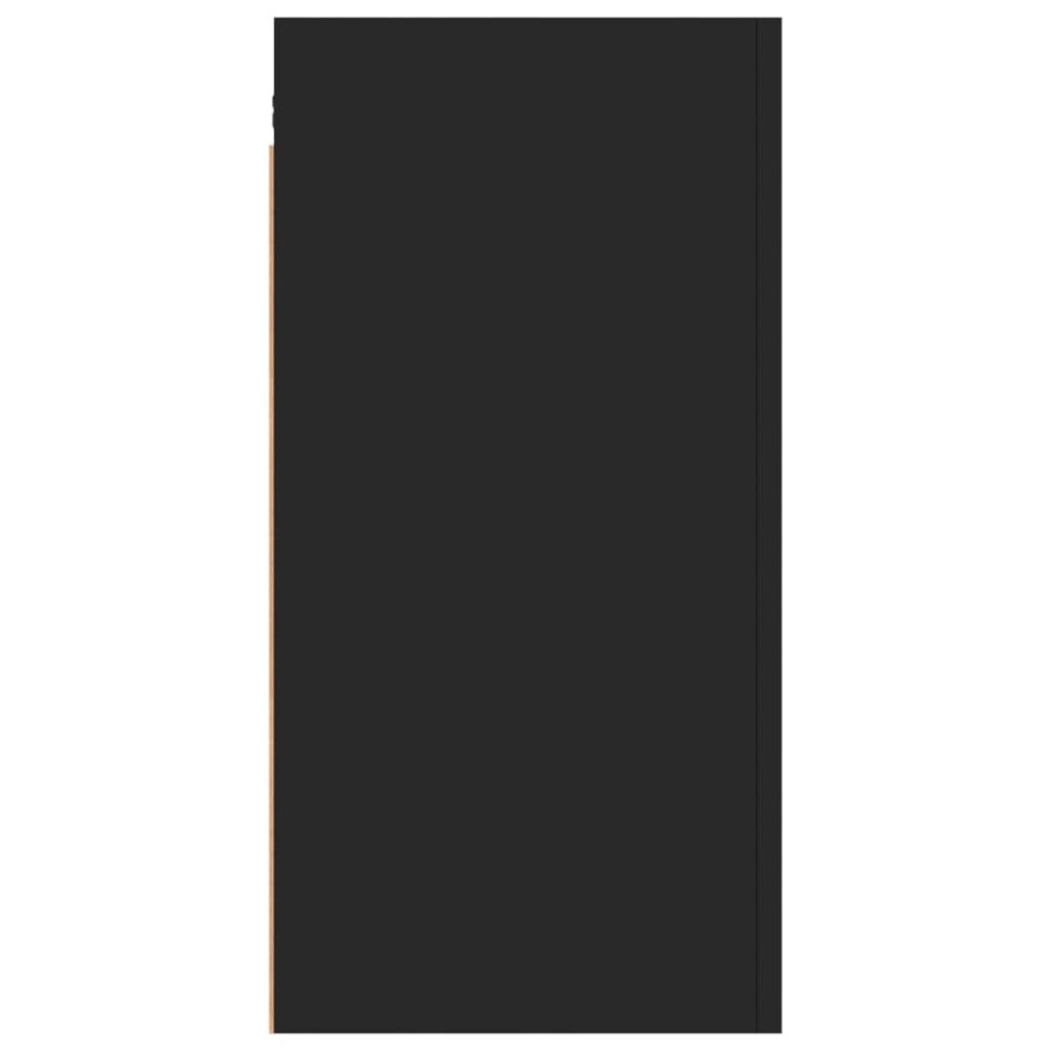 Mueble para TV de madera contrachapada negro 30,5x30x60