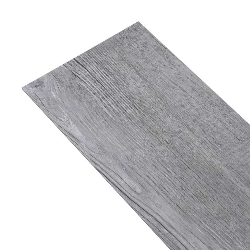 Lamas suelo de PVC autoadhesivas madera gris mate 2,51 m² 2
