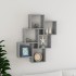 Estante cubo de pared contrachapado gris hormigón 78x15x93
