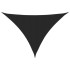 Toldo de vela triangular tela Oxford negro 4x4x5,8
