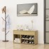 Banco zapatero madera contrachapada roble Sonoma 80x30x45
