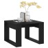 Mesa auxiliar de madera contrachapada negro 50x50x35