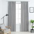 Cortinas opacas con ganchos 2 piezas gris 140x225
