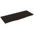 Estante de pared madera roble tratada marrón oscuro 100x40x2