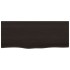 Estante de pared madera roble tratada marrón oscuro 100x40x2