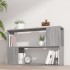 Estantería de madera contrachapada gris Sonoma 100x24x63