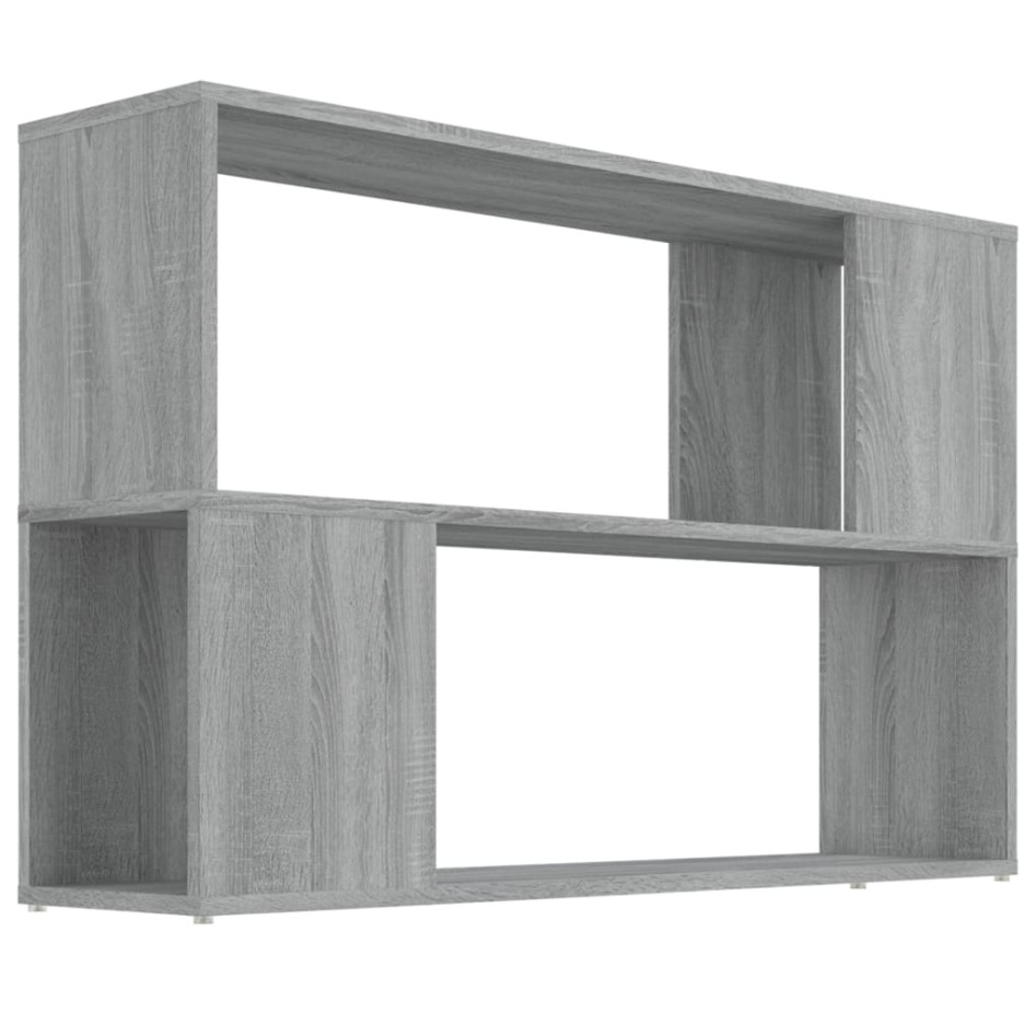 Estantería de madera contrachapada gris Sonoma 100x24x63