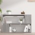 Estantería de madera contrachapada gris Sonoma 100x24x63