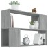 Estantería de madera contrachapada gris Sonoma 100x24x63