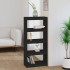 Estantería/divisor de espacios madera pino negro 60x30x135,5
