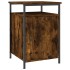 Mesita de noche madera contrachapada roble ahumado 40x42x60