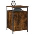 Mesita de noche madera contrachapada roble ahumado 40x42x60