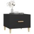 Mesa de centro madera contrachapada negro 50x50x40