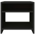 Mesita de noche madera contrachapada negro 40x30x40