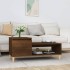 Mesa de centro madera contrachapada roble marrón 100x50x45