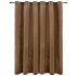 Cortina opaca con anillas de metal terciopelo beige 290x245