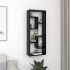 Estante de pared madera contrachapada negro 36x16x90