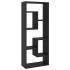 Estante de pared madera contrachapada negro 36x16x90