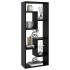 Estante de pared madera contrachapada negro 36x16x90