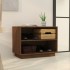 Armario zapatero madera maciza de pino marrón miel 60x34x45