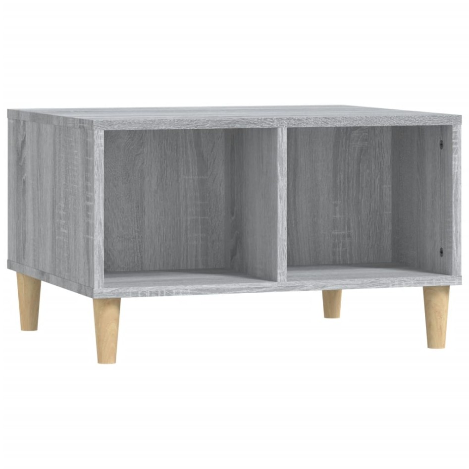 Mesa de centro madera contrachapada gris Sonoma 60x50x36,5