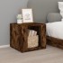Mesita de noche madera contrachapada roble ahumado 41x40x36