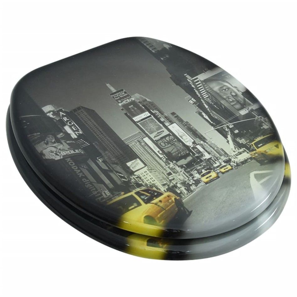 Tapa de wc de madera MDF, con modelo de Nueva