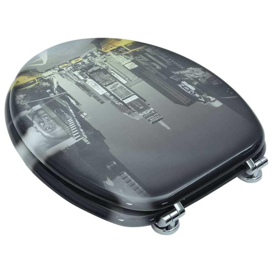 Tapa de wc de madera MDF, con modelo de Nueva