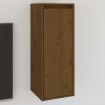 Armario de pared madera maciza de pino marrón miel 30x30x80 cm