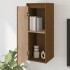Armario de pared madera maciza de pino marrón miel 30x30x80