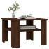 Mesa de centro de madera contrachapada roble marrón 60x60x42