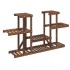 Soporte para flores madera maciza de abeto 110x25x73