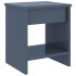 Mesita de noche madera maciza de mango gris claro 35x30x40