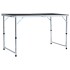 Mesa de camping plegable aluminio gris 120x60
