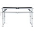 Mesa de camping plegable aluminio gris 120x60