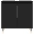 Armario de baño madera de ingeniería negro 58x33x60