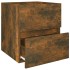 Mueble de lavabo madera ingeniería roble ahumado 41x38,5x45