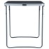 Mesa de camping plegable con estructura de metal gris 80x60