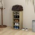 Mueble zapatero madera contrachapada roble Sonoma 31,5x35x70