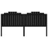 Cabecero de cama madera maciza de pino negro 206x4x110