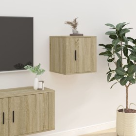 Mueble para TV de pared roble Sonoma 40x34,5x40